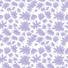 Seamless pattern with flowers and leaves. Floral background with spring or summer blossom.