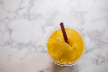 Healthy orange juice smoothie