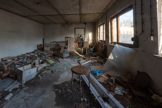 &Uuml;berreste eines Zimmers im ehemaligen GST-Lager Prerow