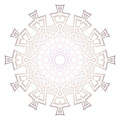 Ornamental circle pattern. Hand draw Mandala. Vintage decorative elements. vector illustration. Anti-stress therapy pattern