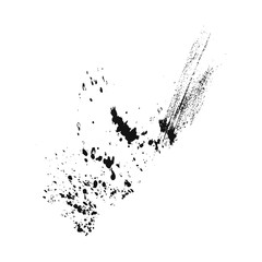 black splash on white background vector illustration