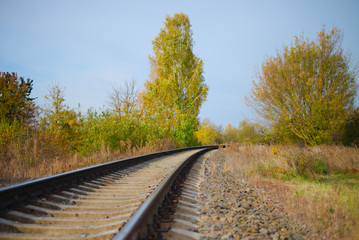 railway in the forest