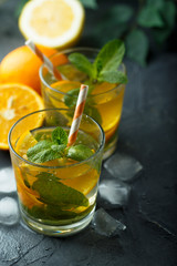 Homemade orange lemonade