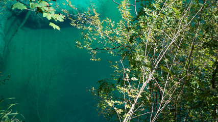 Deep Blue Lakes at Plitvice National Park in Croatia