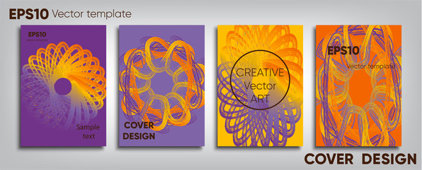 Creative colored cover. Cover design. Cool background.