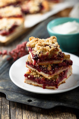 Homemade berry pie