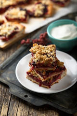 Homemade berry pie