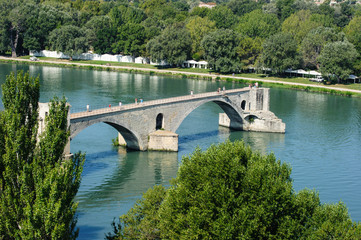 Pont Saint-Bénézet in Avignon in Südfrankreich