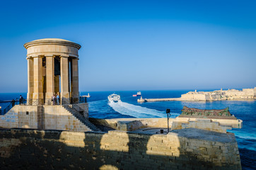 View of the port of Valletta, Malta