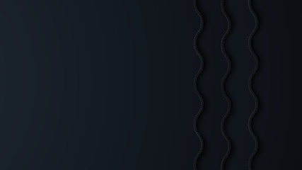 Bright paper cut background with waves layers.