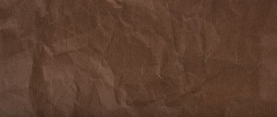 panoramic kraft brown paper texture and background