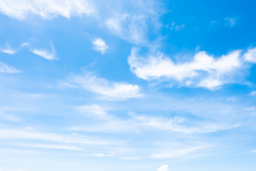 clouds in the blue sky background