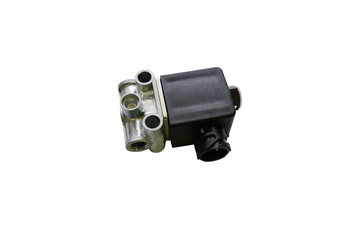 Electromagnetic valve engine isolated on white background