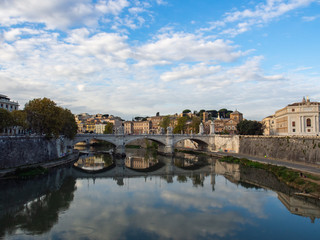 Fototapeta na wymiar Rome, bridge