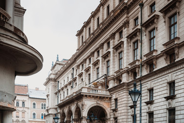 view of historic architectural in Budapest, Hungary, Europe