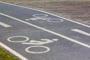 Bike street sign
