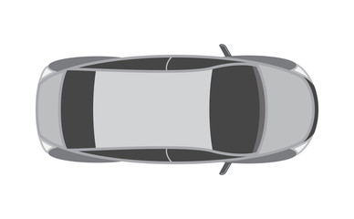 Sports car design top view