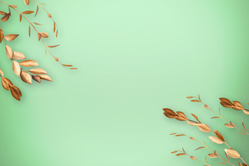 Sfondo con foglie oro © tiky224