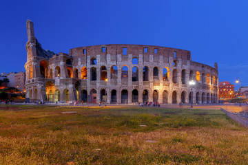 Fototapeta na wymiar Rome. Coliseum at sunset.