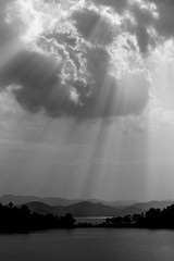 Ray of light over Reservoir