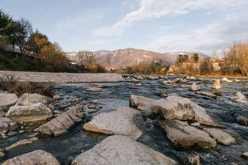 river in winter