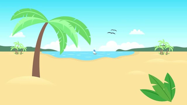 Strand Szene animiert 