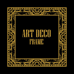 Obraz premium Art Deco Retro Frame
