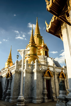 view of wat tri thotsathep in bangkok thailand