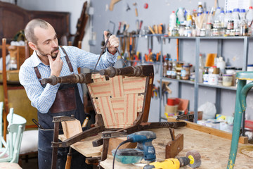 Restorer using measuring tools