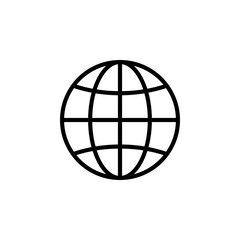 Web icon. Web icon page symbol for your web design. Internet world vector