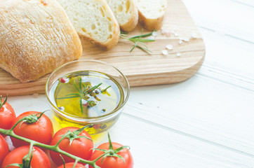 Italian ciabatta bread