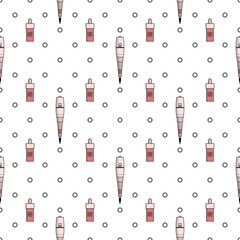 Vector simple pattern of equipment for permanent make-up. Used for backgrounds on the site, business cards, wallpaper