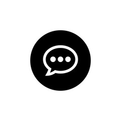 Chat icon vector. Chat Icon in trendy flat style. Speech bubble symbol