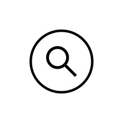 Search icon vector. search magnifying glass icon