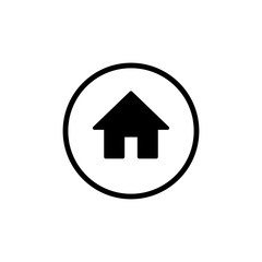 Home icon vector. House vector icon