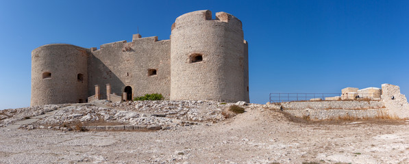 Panorama of If Castle, Marseille, France.