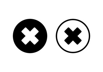 Close vector icon. Delete icon. remove, cance, exit symbol