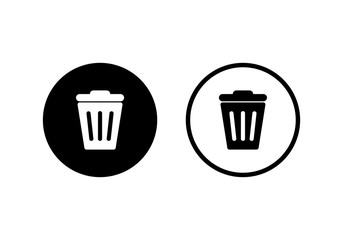 Trash icon vector. trash can icon. Delete icon vector