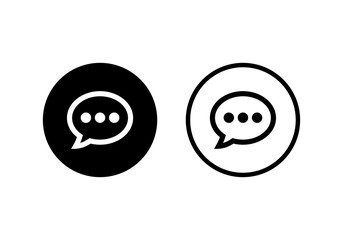 Chat icon vector. Chat Icon in trendy flat style. Speech bubble symbol