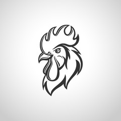 Rooster head Vector Image