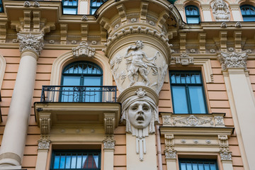 Art Nouveau District (Jugendstil) in Riga, Latvia