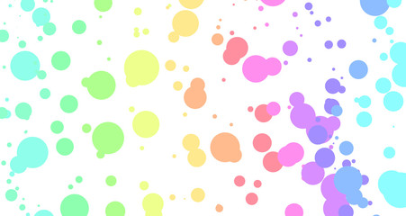 Gradient abstract flat color background with Circle Drip brush.  Brush graphic design for card,banner.  -  Illustrations.