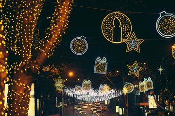Tbilisi, Georgia. Christmas lights