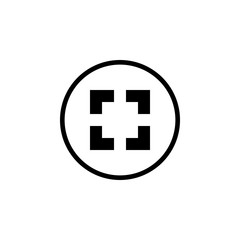 Obraz premium fullscreen icon vector