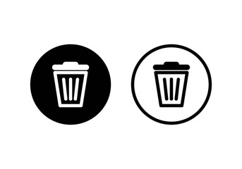 Trash icon vector. trash can icon. Delete icon vector
