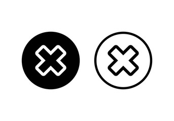 Obraz premium Close vector icon. Delete icon. remove, cance, exit symbol