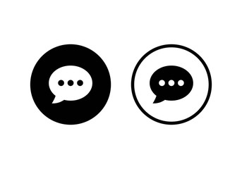 Chat icon vector. Chat Icon in trendy flat style. Speech bubble symbol