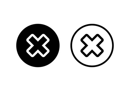 Close vector icon. Delete icon. remove, cance, exit symbol