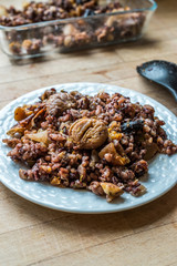 Chestnut Rice with Dried Fruits / ic Pilav or Pilaf