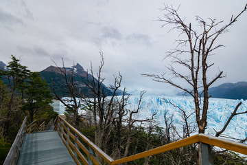 pasarelas del glaciar perito moreno en la patagonia argentina 